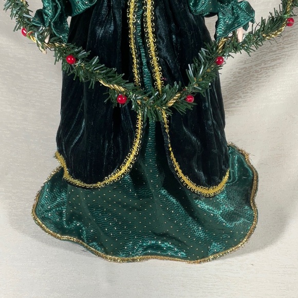 16” Porcelain Angel Tree Topper - Picture 6 of 13